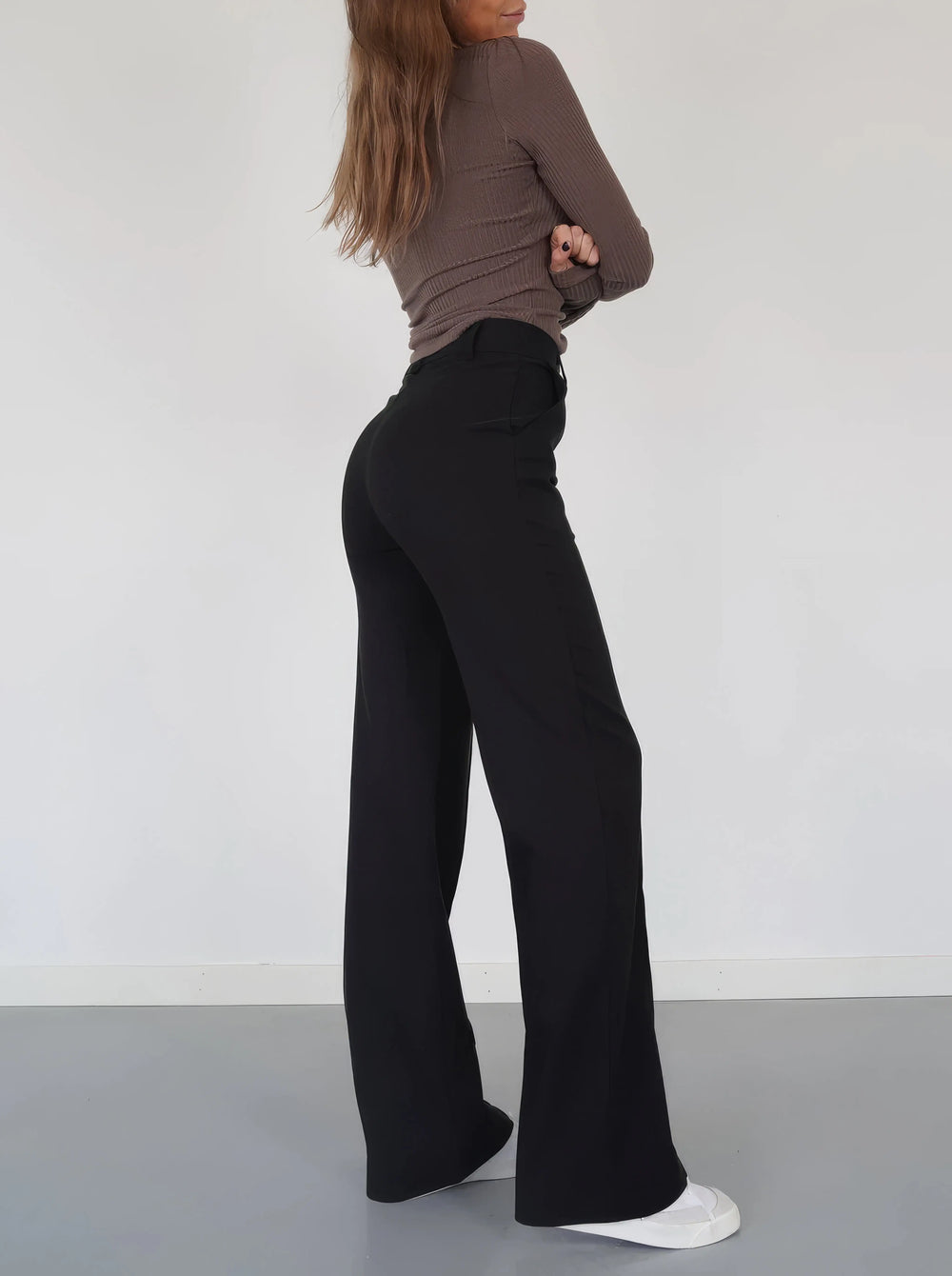 Emery | Relaxed Fit Broek met Wijde Pijpen